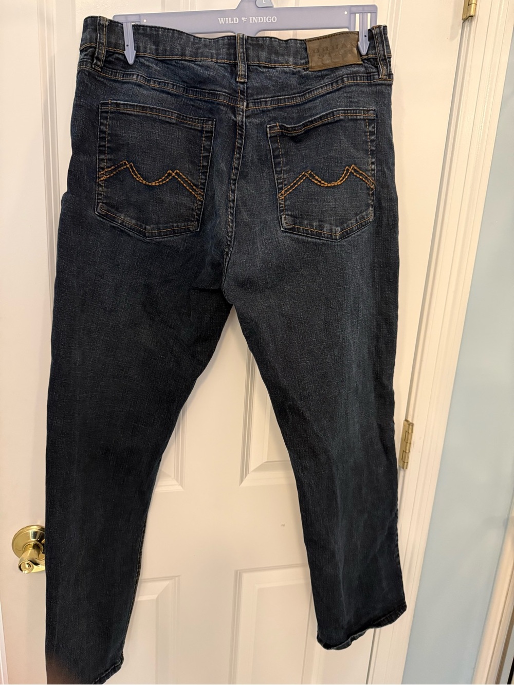 Indigo Men’s Navy Straight-Leg Jeans
